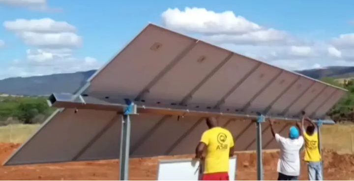 Fábrica de Rastreadores Solares do grupo Azimute Solar Brasil.